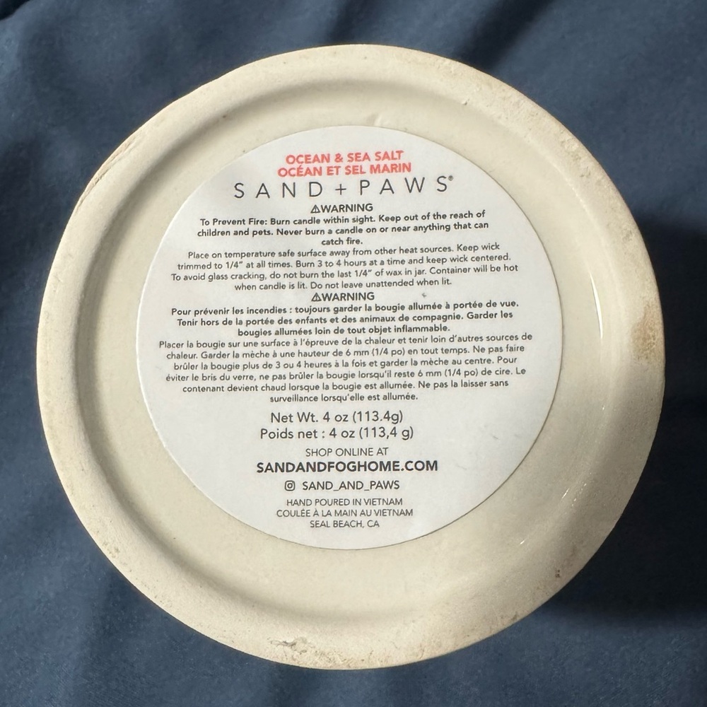 Sand + Paws Pet Odor Eliminator Fragrance Candle Gift Box Set of 4 - Picture 11 of 15